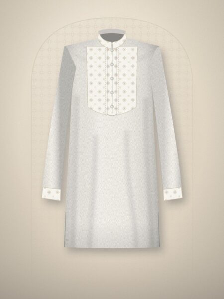 Noorani White Chikankari Punjabi
