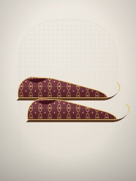 Zafran Embroidered Maroon Nagra